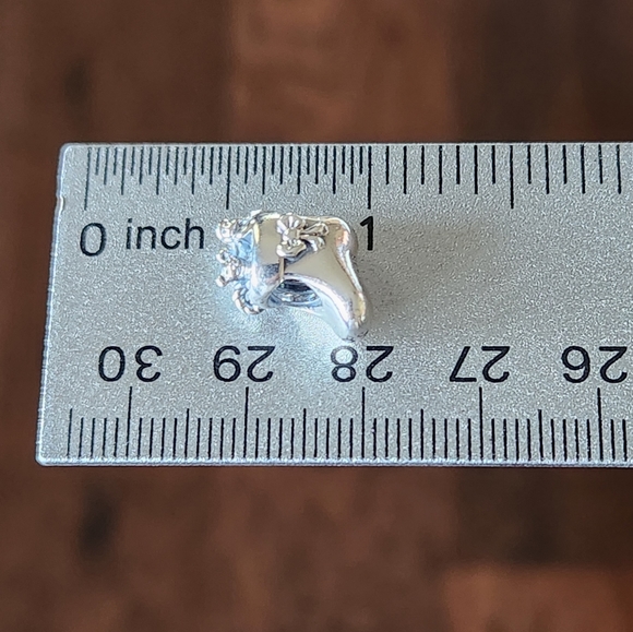 PANDORA Santa's Christmas Stocking with Ribbon Bracelet Charm/Bead 925 Sterling - Picture 7 of 9